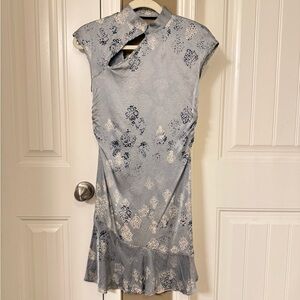 Beautiful silver blue silk dress from Guess collection